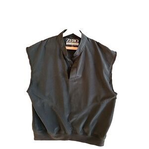 Zero Restriction Golf Outerwear Windbreaker Vest Men's L Black 1/4 Snap Pullover